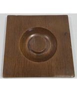 Vintage Wooden 6 1/4&quot; Square Canister Cookie Jar Storage Replacement Lid... - $348.75 MXN