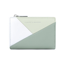  Three-Color Stitching Women&#39;s Ins Short Wallet Contrast Color Small Clu... - £20.44 GBP