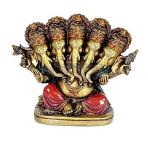 Lord Ganesha Idol Panchmukhi 5 inch ganesh STATUE ,Ganpati sculpture - £24.10 GBP