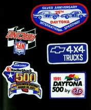 Nascar 5 Patch lot- Daytona 500- Chevy- NFL- Radioshack 500 - £24.81 GBP