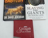 David Jeremiah Books Agents of Babylon Signed Strength for Today Slaying... - $24.18