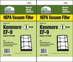 Kenmore Ef-9 HEPA Filter 2 pack CF629 - £18.98 GBP