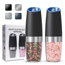 UNNEES Gravity Electric Salt and Pepper Grinder set of 2, Automatic Salt And Pep - $38.60