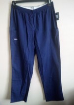 NWT Cherokee Workwear Scrubs Pants Traditional Classic 4200 L Navy Blue Women&#39;s  - £14.85 GBP