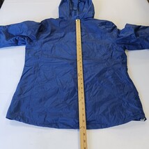 LL Bean #293745 Misses Size M Reg Blue Hoodie Full Zip Nylon Jacket Pockets  image 6