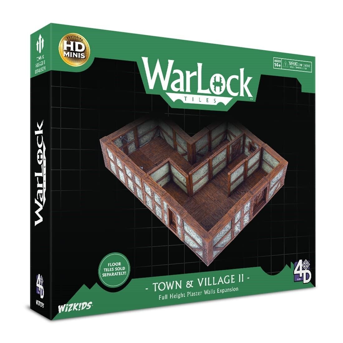 WarLock Tiles: Town & Village II - Full Height Plaster Walls Expansion - $73.47
