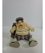 Russ Berrie &amp; Co 7 in. Golfer &quot;Stew Mulligan&quot; Cloth &amp; Resin Figure - £7.77 GBP