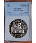Großbritannien Trade Dollar Macau Returns To China 1999 Rennwagen Pr 69 ... - $88.96 CAD
