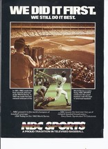 1983 NBC Sports Print Ad World Series 8.5&quot; x 11&quot; - £15.11 GBP