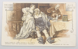 1880&#39;s Libby&#39;s Meats Shakespeare King Henry the Fourth Victorian Trade Card  - £14.51 GBP
