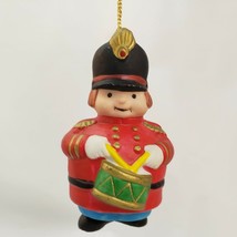 Christmas Ornament Soldier Lot Drummer PalaceGuard Ceramic Windchime Rus... - $14.68