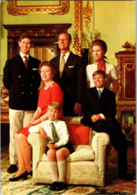 Vtg Postcard The Royal Family at Buckingham Palace Unposted Continental - £5.89 GBP