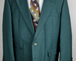 Cross &amp; Winsor Mens Green Wool Blend Blazer Sport Coat Jacket 44 - $24.75