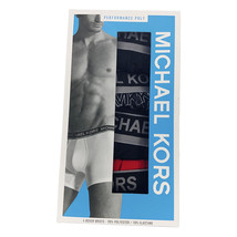 Nwt 4 Pack Michael Kors Msrp $46.99 Lux Touch Men&#39;s Black Boxer Briefs Underwear - £23.01 GBP