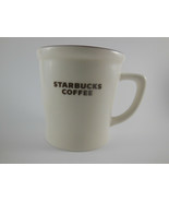 Starbucks Mug Brown &amp; White Coffee Cup 2009 New Bone China 4 3/8&quot; tall l... - £14.85 GBP