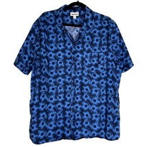 Abound Shirt Button Up Shirt Mens&#39; Size XL Blue Black Geometric Print Fl... - £11.78 GBP