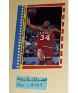 1987-88 Fleer Sticker Basketball Charles Barkley Philadelphia 76ers Aubu... - $19.24 CAD