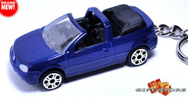 RARE KEY CHAIN BLUE VW GOLF 1.6/1.8/2.0/16v/1.9 TDi CABRIO Mk3 CUSTOM LI... - $38.98