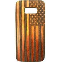 USA Flag Design Wood Case For Samsung S8 - £4.64 GBP