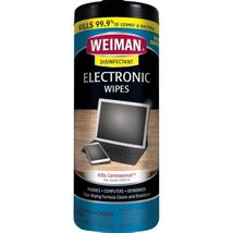 Weiman Disinfecting Electronic Cleaning Wipes For Keyboards, Tablets, E-... - $12.95