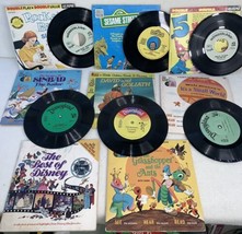 Mixed Lot of 8 &#39;60&#39;s Children&#39;s Books and Records Disney Plus Untested P... - £14.27 GBP