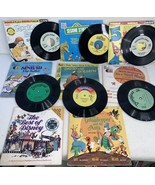 Mixed Lot of 8 &#39;60&#39;s Children&#39;s Books and Records Disney Plus Untested P... - $18.10