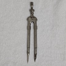 VTG Eagle Pencil Co Embossed Drafting Compass Tool w/ Fountain Nib 5.5&quot; USA - $43.22