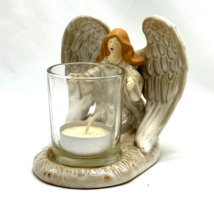 Yankee Candle Tealight Votive Holder Demby Angel Wings 5 inches tall - £9.09 GBP
