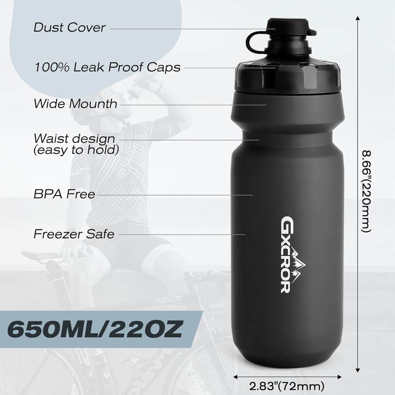 GXCROR Bike Water Bottle Holder with Bottle Combo, Lightweight, Durable & Secure Item image 2