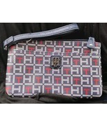 Tommy Hilfiger Wristlet Bag Wallet-like Red White Blue w/ Silver Logo 2 ... - $31.71