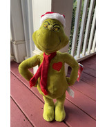 2023 Dr. Seuss The Grinch Plush Christmas Holiday Door Greeter Lighted H... - £39.81 GBP