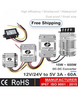 DC-DC 12V/24V to 5V 3A 10A 30A 50A Step Down Converter Regulator Buck LE... - $16.07 CAD+