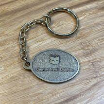 NEW Vintage Chevron Travel Club Keychain Advertisement Estate Find KG JD - $14.85