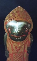 Antique hand carved, hand painted, wooden frog totem  - £11.23 GBP