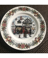 Royal Stafford Toy Shop Snow Christmas Eve Dinner Plates Set 6 ~New~ - $70.00