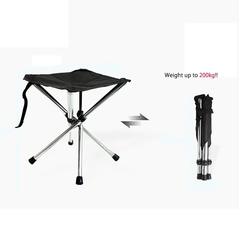 Outdoor fishing chair portable folding chair stool stainless steel folding seat - £30.08 GBP+