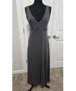 Victoria’s Secret Gray Soft 100% cotton Maxi Dress Vintage - $469.34 MXN