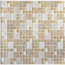 Dundee Deco PG7048 Beige Mustard Yellow Faux Squares Victorian Medallions, 3.1 f - $9.79+