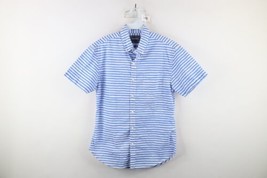 Bonobos Mens Small Standard Fit Striped Short Sleeve Collared Button Down Shirt - £23.35 GBP