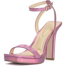 Jessica Simpson Women Tall Heel Ankle Strap Sandals Adonia Sz US 6.5M Light Pink - £45.50 GBP