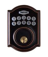 Faultless Aged Bronze Metal Electronic Deadbolt - $114.80 CAD