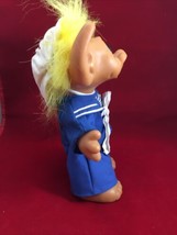 Vintage Uneeda Troll Doll Dressed As Sailor With Yellow Hair 8” - £15.62 GBP