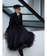 FASHIONABLE BLACK TULLE SKIRT. LENGTH 80 CM. 8 TULLE LAYERS. Any size an... - $80.46 CAD+
