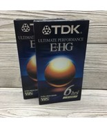 TDK BLANK VHS Tape 2 Ultimate Performance EHG T-120 ~Brand New~ Sealed T... - £4.68 GBP