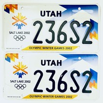 2002 United States Utah Olympic Winter Games Passenger License Plate 236S2 - £30.22 GBP