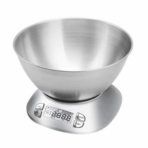 Digital Kitchen Scale With Removable Bowl, Electronic Stainless, 2.5L Vo... - $44.94