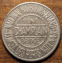 Montreal, Quebec, Canada Pont Champlain Bridge 25mm Transit Token - £4.17 GBP