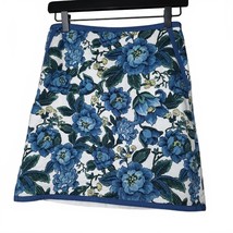 Ann Taylor Loft Petites Blue Floral Mini Skirt 00P 0090 - $16.66