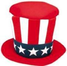 Uncle Sam Hat / Mad Hatter Foam Top Hat - £15.79 GBP