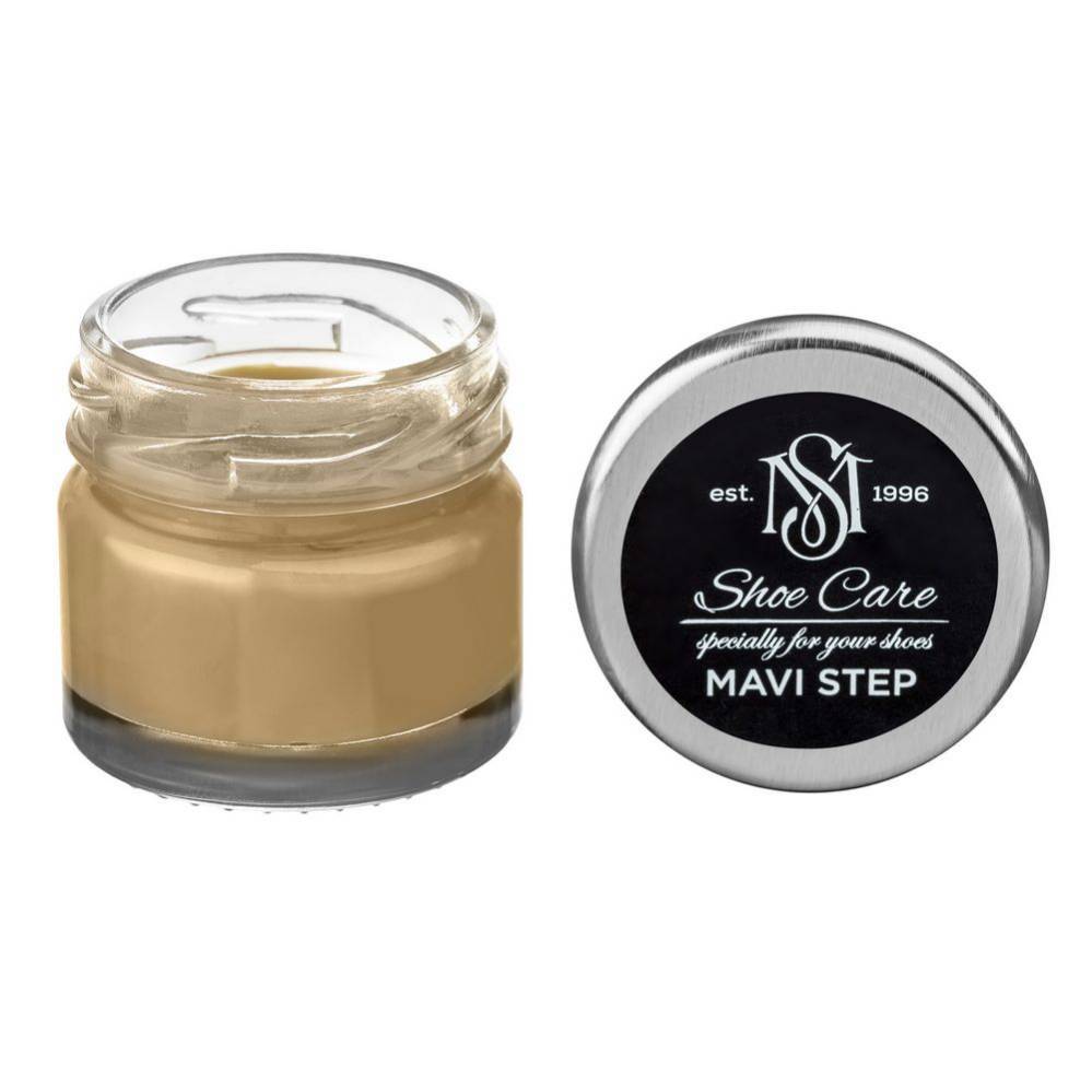 MAVI STEP Creme de Beaute Wax Leather Shoe Cream - 130 Pastel Beige - 25 ml - $14.99
